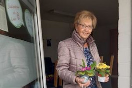 Marienstatue aus St.Hubertus, Flittard Rosenkranzmonat Oktober